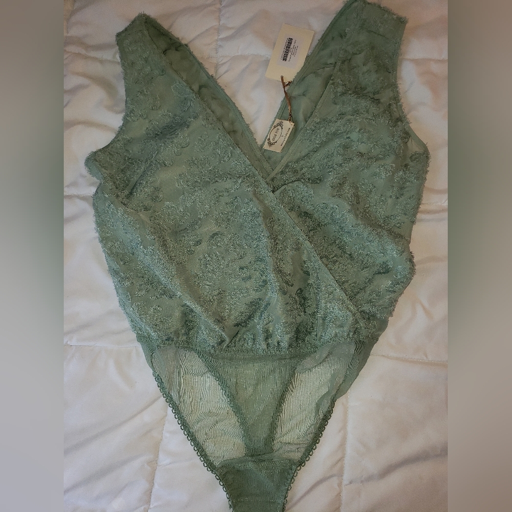 Beautiful sage bodysuit
